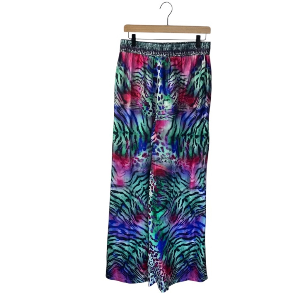 Camilla Wide Leg Silk Pants Mighty Meow - Picture 3 of 6